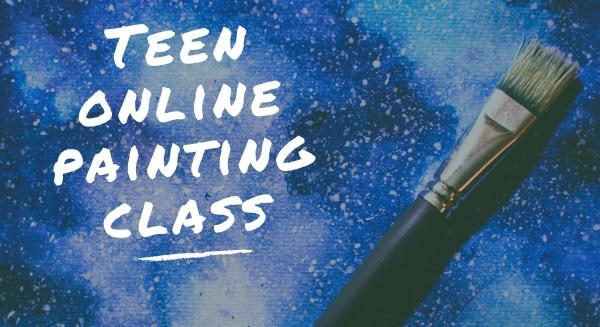 Image for event: Teen Online Painting Class via Zoom